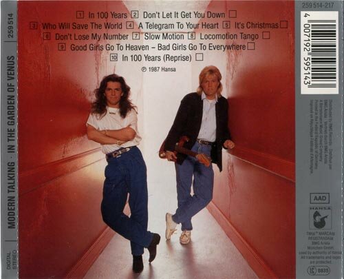 Modern Talking - Modern Talking - In The Garden Of Venus (The 6th Album, 1987) - Back Cover