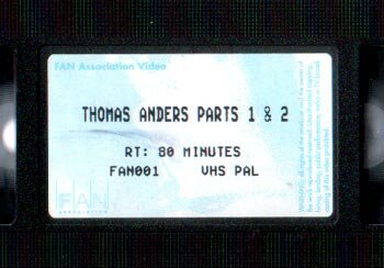 Thomas Anders - Live In Chile (VHS, 1994) - Sticker